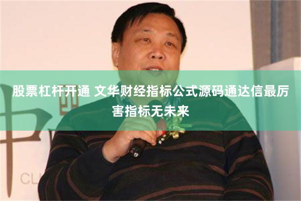 股票杠杆开通 文华财经指标公式源码通达信最厉害指标无未来