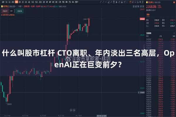 什么叫股市杠杆 CTO离职、年内淡出三名高层，OpenAI正在巨变前夕？