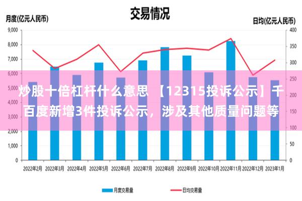 炒股十倍杠杆什么意思 【12315投诉公示】千百度新增3件投诉公示，涉及其他质量问题等